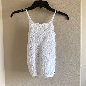 Hollister Crochet Tie Top